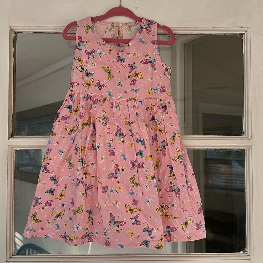 NEW Pink Butterflies Dress